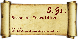 Stenczel Zseraldina névjegykártya